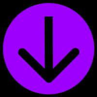Downward arrow icon representing the download of mastered audio tracks