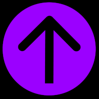 Upward arrow icon indicating the upload process for audio files